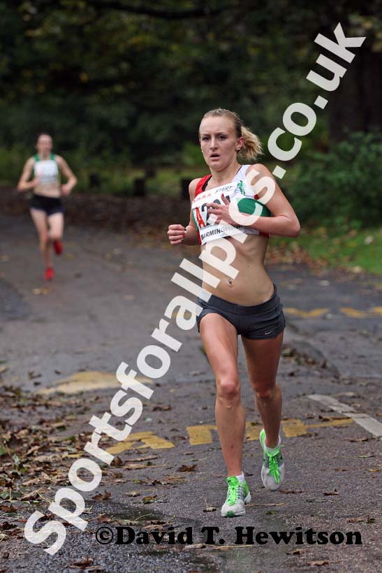 Juliet Potter (Charnwood AC) 2nd on the first leg of the senior womens 4 stage relay at the ERRA Mens 6 and Womens 4 Stage Road Relays, Sutton Park, Birmingham Road Relays.